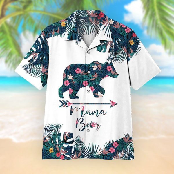 3D Mama Bear Mothers Day Gift Hawaii Shirt, Summer Shirt For Men and Women Jezsport.com