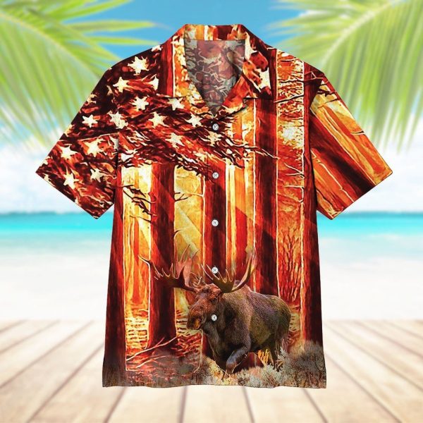 3D Moose Hunting Hawaii Shirt, Summer Shirt For Men and Women Jezsport.com