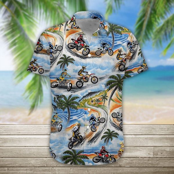 3D Motocross Hawaii Shirt, Summer Shirt For Men and Women Jezsport.com