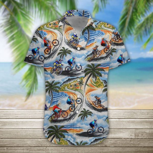 3D Mountain Biking Hawaii Shirt, Summer Shirt For Men and Women Jezsport.com