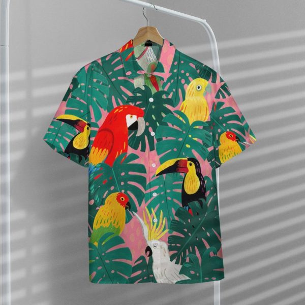 3D Parrot Tropical Hawaii Shirt, Summer Shirt For Men and Women Jezsport.com