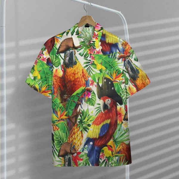 3D Pirate Parrot In The Jungle Hawaii Shirt, Summer Shirt For Men and Women Jezsport.com