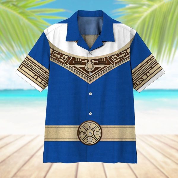 3D Power Ranger Zeo Blue Hawaii Shirt, Summer Shirt For Men and Women Jezsport.com