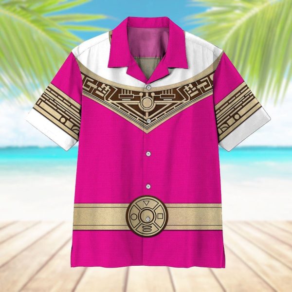 3D Power Ranger Zeo Pink Hawaii Shirt, Summer Shirt For Men and Women Jezsport.com