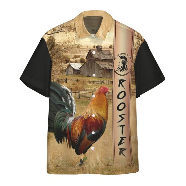 3D Rooster Ranch Grass Hawaii Shirts, Summer Shirt For Men and Women Jezsport.com