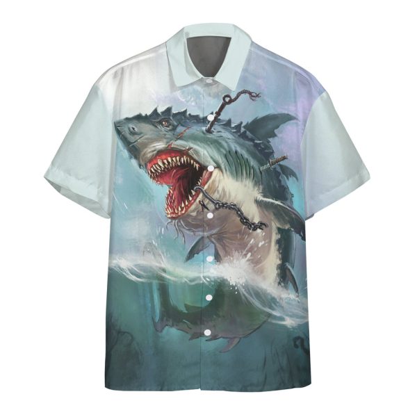 3D Sharks Fury Hawaii Shirt, Summer Shirt For Men and Women Jezsport.com