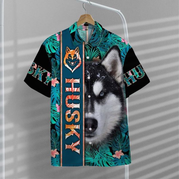 3D Siberian Husky Hawaii Shirt, Summer Shirt For Men and Women Jezsport.com