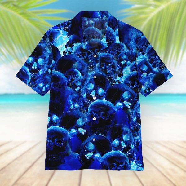 3D Skull Hawaii Shirt, Summer Shirt For Men and Women Jezsport.com