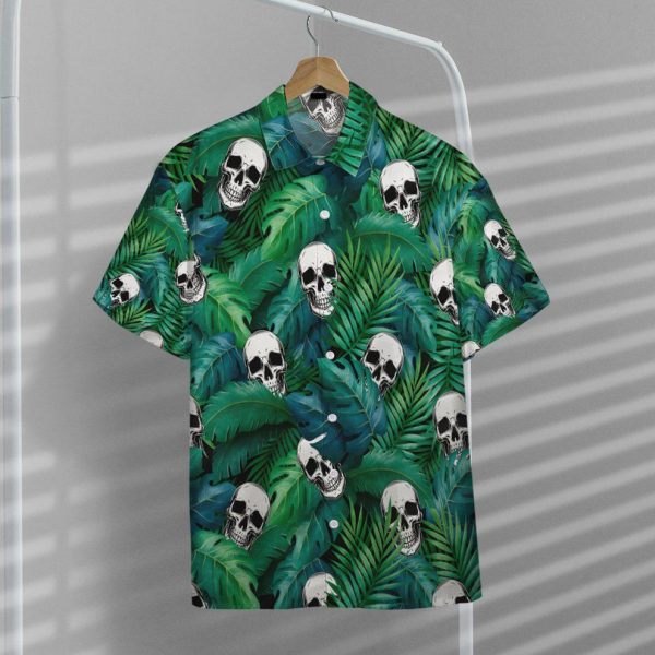 3D Skull Tropical Hawaiian Shirt, Summer Shirt For Men and Women Jezsport.com