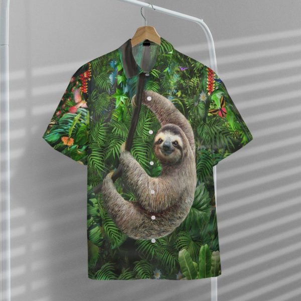 3D Sloth In The Jungle Hawaii Shirt, Summer Shirt For Men and Women Jezsport.com