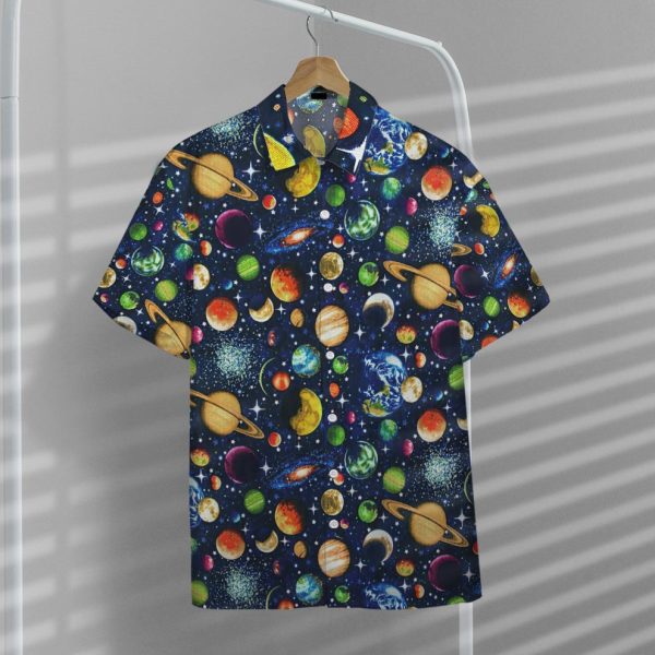 3D Solar System Hawaii Shirt, Summer Shirt For Men and Women Jezsport.com