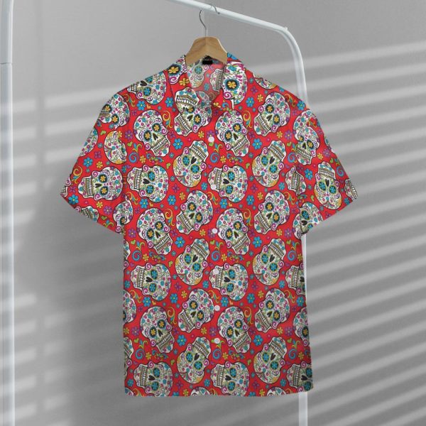 3D Sugar Skulls Folkloric Skulls Hawaii Shirt, Summer Shirt For Men and Women Jezsport.com