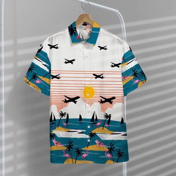 3D Summer Beach Flamingo Hawaii Shirt, Summer Shirt For Men and Women Jezsport.com