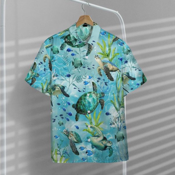 3D Swimming Sea Turtles Hawaii Shirt, Summer Shirt For Men and Women Jezsport.com