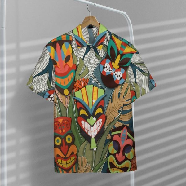 3D Tiki Head Hawaii Shirt, Summer Shirt For Men and Women Jezsport.com