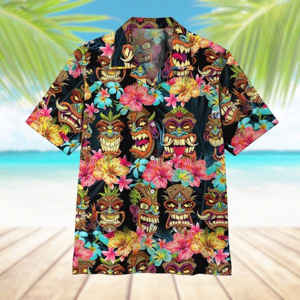 3D Tiki Head Hawaii Shirt, Summer Shirt For Men and Women Jezsport.com