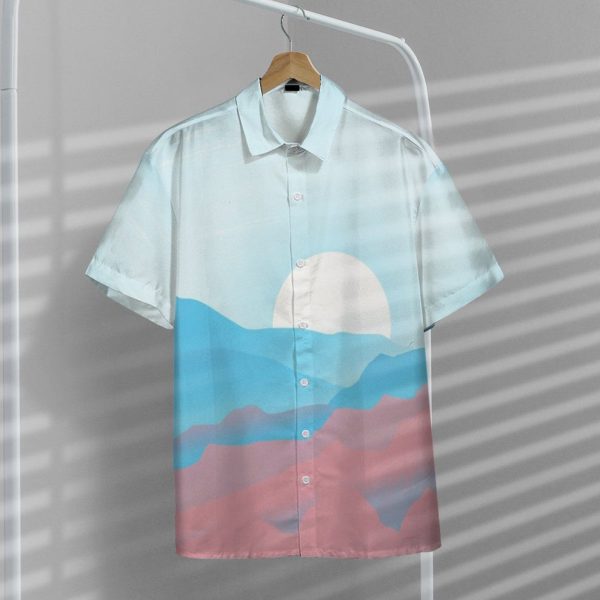 3D Trans Pride Sunrise Hawaii Shirt, Summer Shirt For Men and Women Jezsport.com