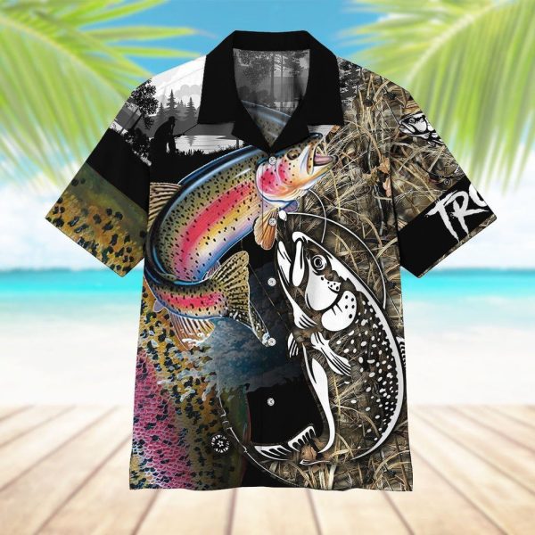 3D Trout Fish Hawaii Shirt, Summer Shirt For Men and Women Jezsport.com