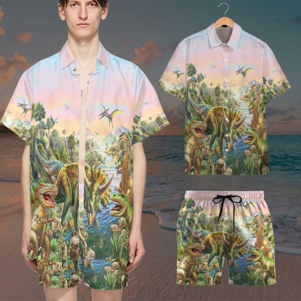 3D World of Dinosaurs Hawaii Shirt, Summer Shirt For Men and Women Jezsport.com