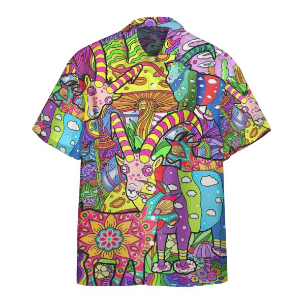 3D World Of Goats Hippie Hawaii Shirt, Summer Shirt For Men and Women Jezsport.com