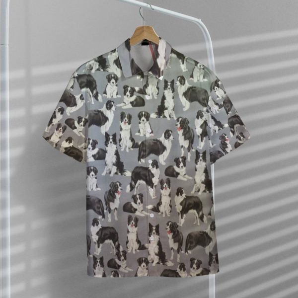 Collie Dogs 3D Hawaii Shirt, Summer Shirt For Men and Women Jezsport.com