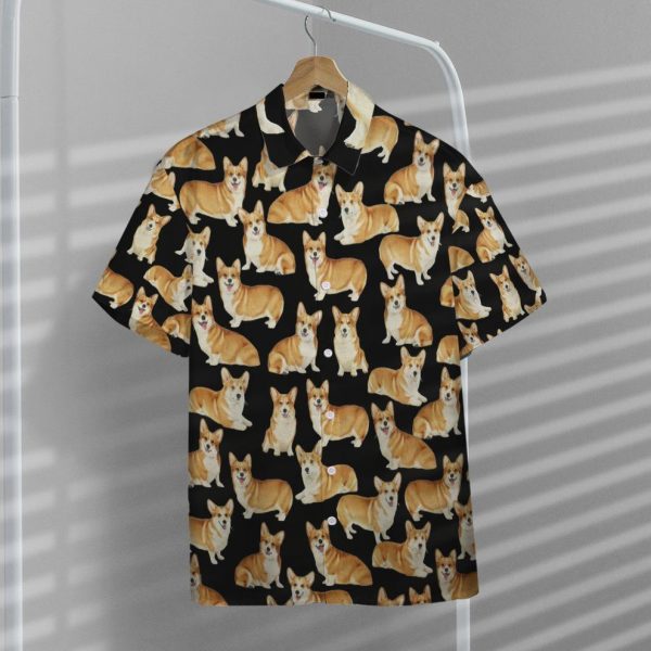 Corgi Dogs 3D Hawaii Shirt, Summer Shirt For Men and Women Jezsport.com