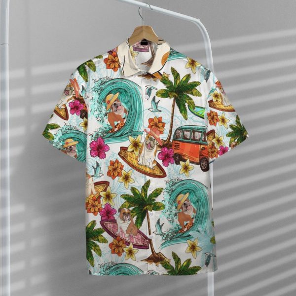 Enjoy Surfing With Bull Dog Hawaii Shirt, Summer Shirt For Men and Women Jezsport.com