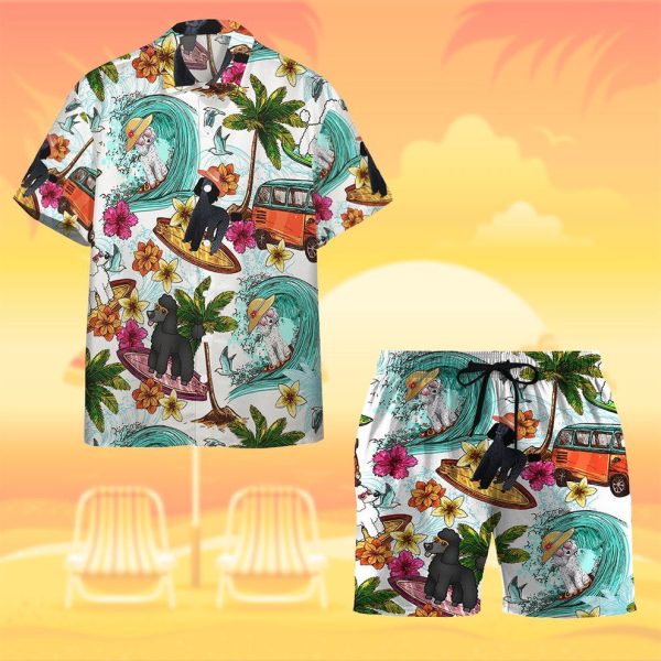 Enjoy Surfing With Poodle Dog Hawaii Shirt, Summer Shirt For Men and Women Jezsport.com