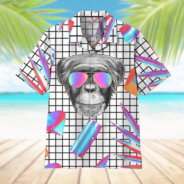 3D Holographic Monkey Hawaii Shirt, Summer Shirt For Men and Women Jezsport.com