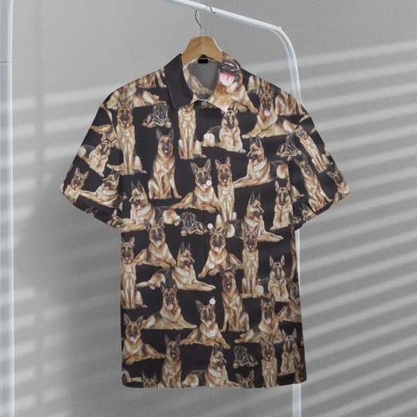 German Shepherd Dogs 3D Hawaii Shirt, Summer Shirt For Men and Women Jezsport.com