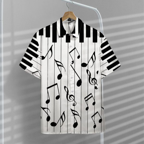 3D Music Piano Hawaii Shirt, Summer Shirt For Men and Women Jezsport.com