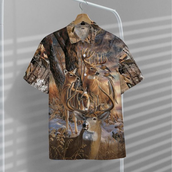 3D Deer Hunting Hawaii Shirt, Summer Shirt For Men and Women Jezsport.com