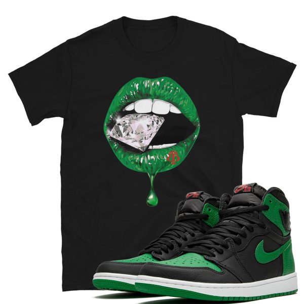 Diamond Lips Unisex T-Shirt Made to Match Jordan 1 Retro High Pine OG Jezsport.com