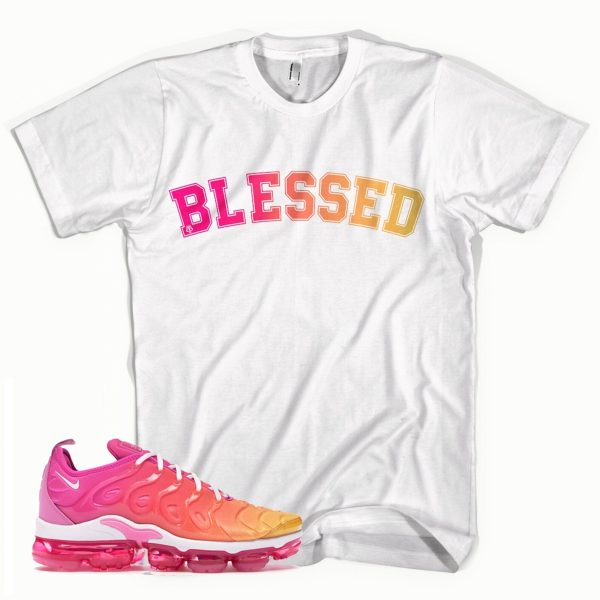 Blessed T-Shirt Made To Match Psychic Pink-University Gold Jezsport.com