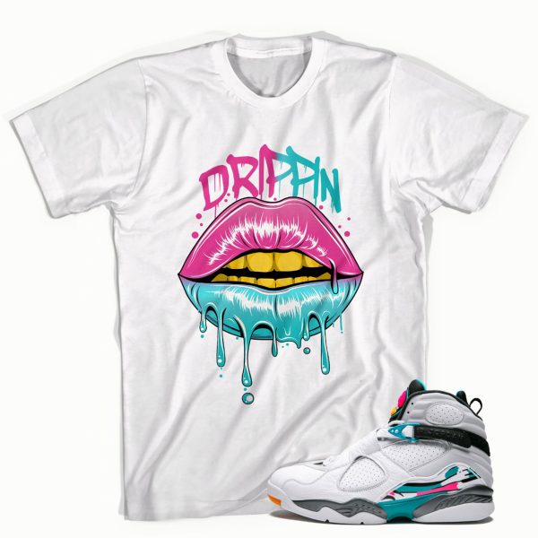 Drip Lips T-shirt Made To Match Jordan 8 Retro Jezsport.com