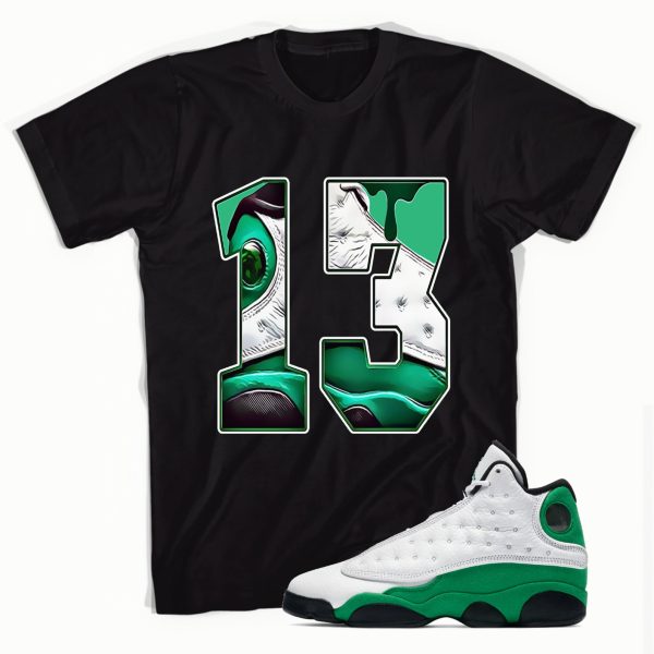 New Unisex Number 13 T-Shirt Made to Match Jordan 12 Retro Green Jezsport.com