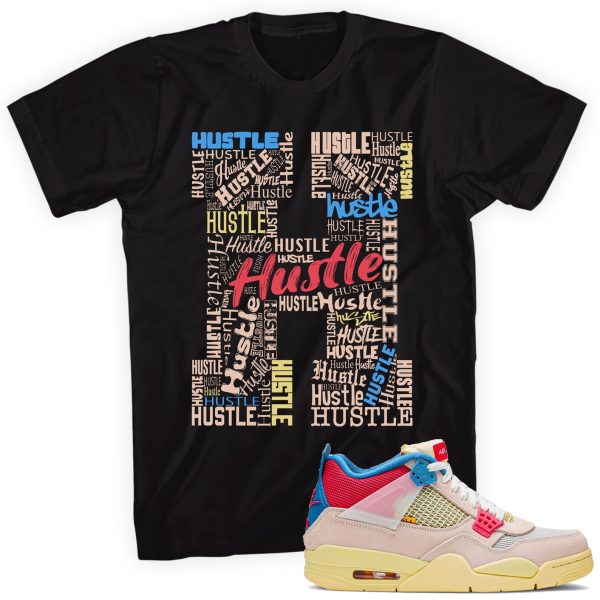 H for Hustle T-Shirt Made to Match Jordan 4 Retro Union Guava Ice Jezsport.com