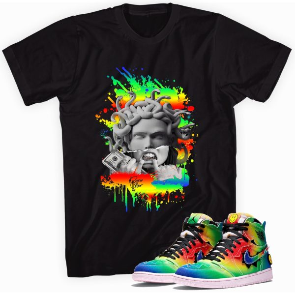 Medusa T-Shirt Made to Match Jordan 1 Retro High OG J. Balvin Jezsport.com