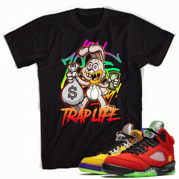 Trap Rabbit T-shirt Made to Match Jordan 5 Retro Jezsport.com