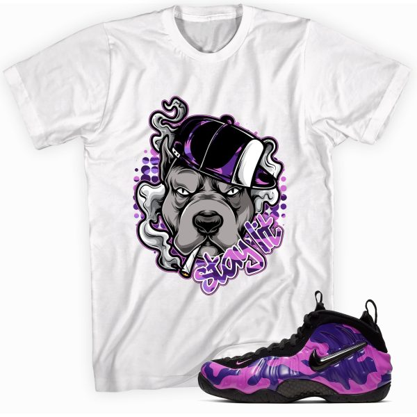 Stay Lit Made To Match Foamposite Purple Camo Jezsport.com