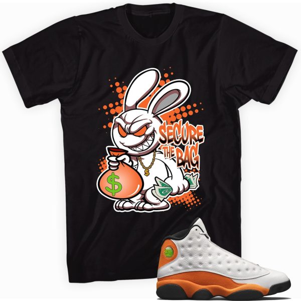 Secure the Bag T-shirt Made To Match Jordan 13 Retro Starfish Jezsport.com