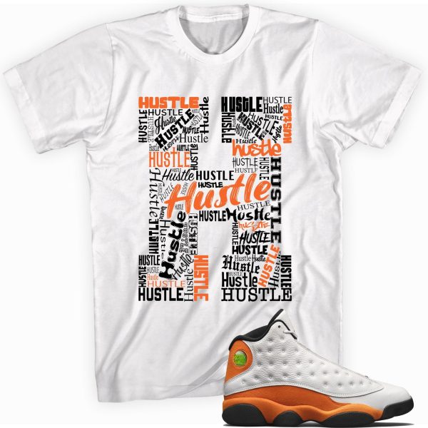 H for Hustle Sneaker T-shirt Made To Match Jordan 13 Retro Starfish Jezsport.com