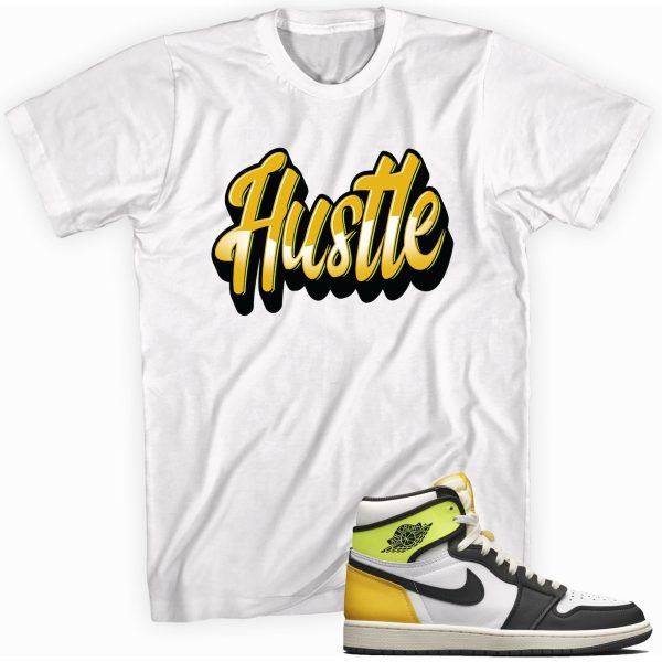 Hustle Shirt Made To Match Jordan 1 Retro Volt Gold Jezsport.com