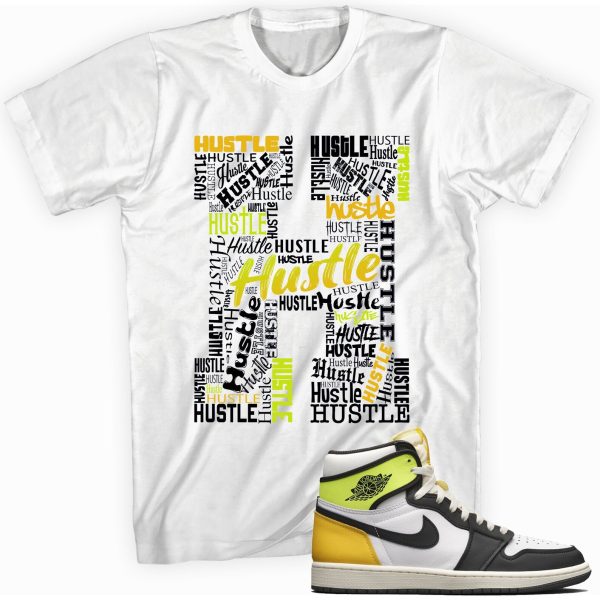 H for Hustle Matching Shirt Made for Jordan1s Retro High OG Volt Gold Jezsport.com