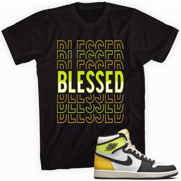 Blessed Shirt Made To Match Jordan 1 Retro Volt Gold Jezsport.com