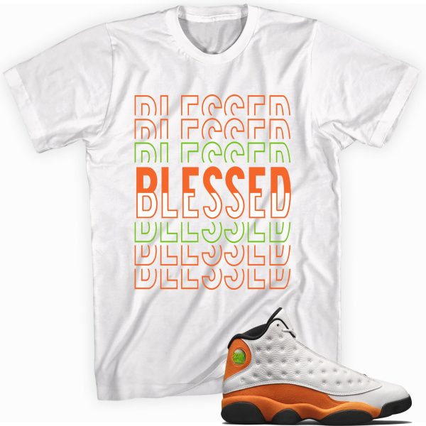 Blessed Shirt Made To Match Jordan 13 Retro Starfish Jezsport.com