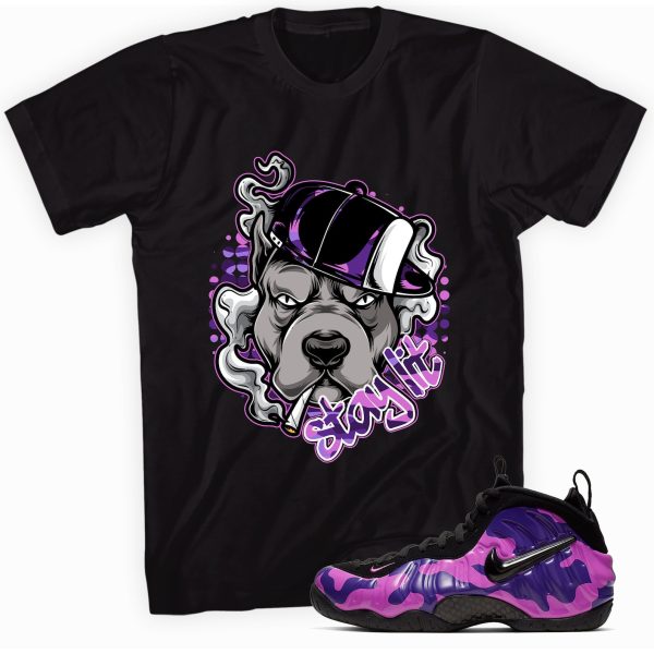 Stay Lit Made To Match Foamposite Purple Camo Jezsport.com