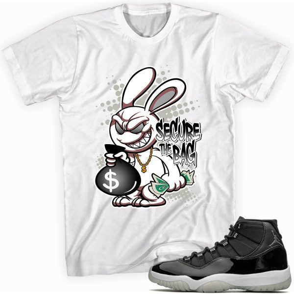 Custom Made to Match Secure the Bag Sneaker T-Shirt Made for Jordan 11 Retro Jubilee Jezsport.com