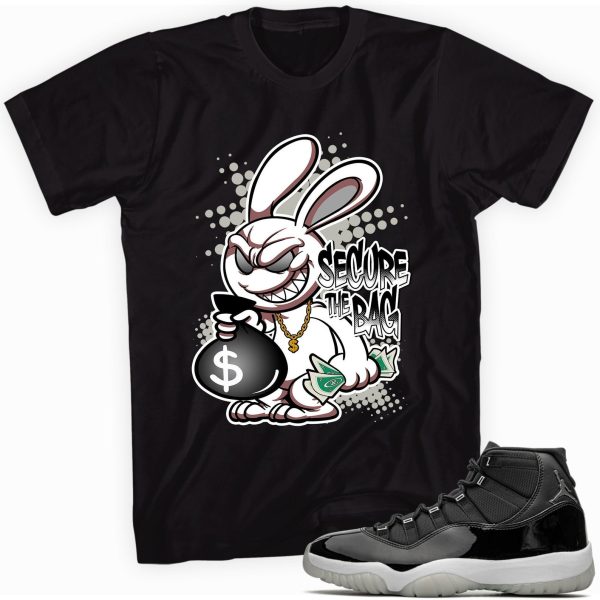 Custom Made to Match Secure the Bag Sneaker T-Shirt Made for Jordan 11 Retro Jubilee Jezsport.com