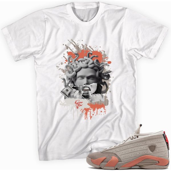 Medusa Shirt Made to Match Jordan 14 Retro Low Clot X Terracotta Jezsport.com